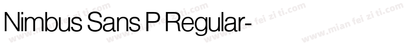 Nimbus Sans P Regular字体转换